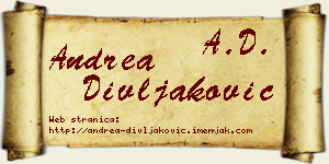 Andrea Divljaković vizit kartica